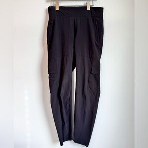 Athleta Black Lightweight Cargo Utility Pants Size 4